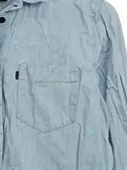 Vorschaubild 3 von Damen Jeanshemd Bluse Hellblau Gr. M Baumwolle Casual