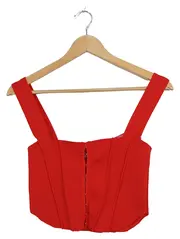Vorschaubild 1 von Bustier Korsett Top Damen Gr. M Rot Corsage Oberteil
