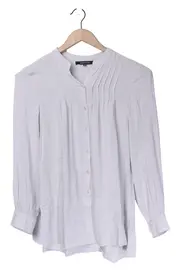Vorschaubild 1 von Hemdbluse Damen Gr. 34/XS Grau Elegant Klassisch Langarm Bluse