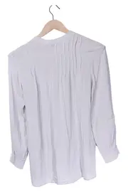Vorschaubild 2 von Hemdbluse Damen Gr. 34/XS Grau Elegant Klassisch Langarm Bluse