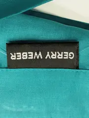 Vorschaubild 3 von Damen Bluse Kurzarm Türkis Gr. 38/M Klassisch Casual