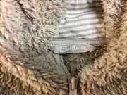 Vorschaubild 2 von Baby Teddy Fleecejacke Kapuze Reißverschluss Beige Gr. 50 Neu