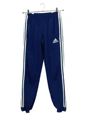 Vorschaubild 1 von Kinder Trainingshose Jogginghose Gr. 164 Blau Uni Gestreift Sport