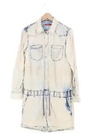 Vorschaubild 1 von Damen Jumpsuit Gr. 38/M Beige Lyocell Casual Vintage Overall