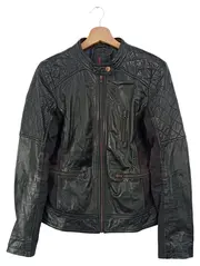 Vorschaubild 1 von Damen Lederjacke Schwarz Gr. 38/M Vintage Streetwear