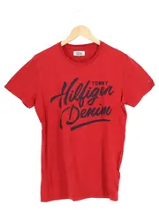 Vorschaubild 1 von Herren T-Shirt Rot Gr. 48/M Casual Logo-Print