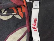 Vorschaubild 3 von Damen Freizeitkleid Gr. 38/M Schwarz Blumenmuster Elegant Midikleid