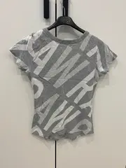 Vorschaubild 2 von G-Star Damen T-Shirt Grau Schriftzug Gr. 36/S Baumwolle Casual