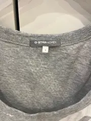 Vorschaubild 5 von G-Star Damen T-Shirt Grau Schriftzug Gr. 36/S Baumwolle Casual