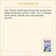 Vorschaubild 3 von Twister Kartenspiel für Kinder & Familie Geschicklichkeitsspiel
