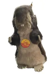 Vorschaubild 1 von Maus Kuscheltier Klassisch Braun 21cm Plüschtier mit Knopf im Ohr