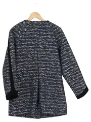 Vorschaubild 2 von Wollmantel Damen Blau Gr. 38 Elegant Meliert