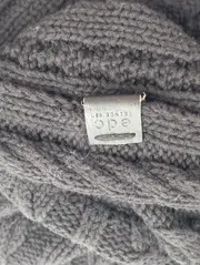 Vorschaubild 2 von Damen Schal Schwarz Zopfstrickmuster Loop Casual 75x43cm