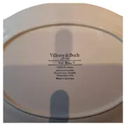 Vorschaubild 3 von Val Bleu Servierplatte 25cm Oval Blumenmuster Weiß Porzellan