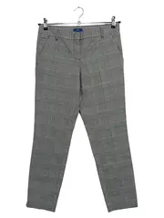 Vorschaubild 1 von Damen Stoffhose Gr. 36 S Grau Kariert Business Hose Elegant