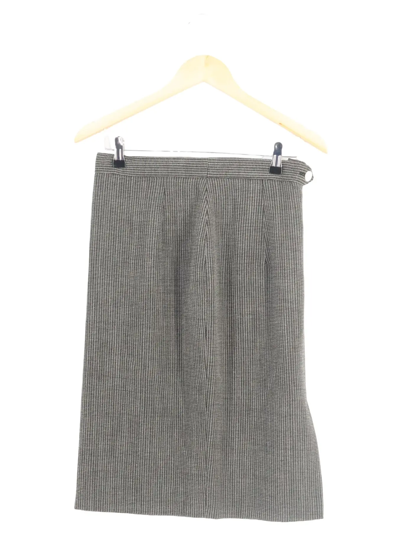 CERRUTI 1881 Damen Bleistiftrock Gr. 40/L Grau Wolle Business Elegant Midi