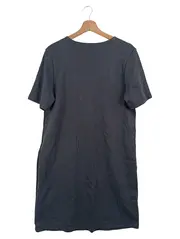 Vorschaubild 2 von Freizeitkleid Midikleid Damen Grau Gr. 40/L Baumwolle