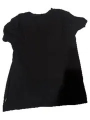 Vorschaubild 3 von T-Shirt Damen Gr. S Schwarz Logo-Print Batwing Kurzarm