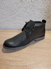 Vorschaubild 2 von Herren Stiefelette Outdoor Gr. 42 Schwarz Leder Schnürschuhe