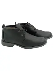 Vorschaubild 1 von Herren Stiefelette Outdoor Gr. 42 Schwarz Leder Schnürschuhe