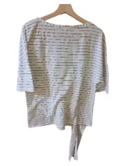 Vorschaubild 2 von Damen T-Shirt Gr. M gestreift weiß schwarz asymmetrisch