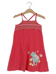 Vorschaubild 1 von Mädchen Sommerkleid Einhorn Rot Gr. 104 Baumwolle Casual
