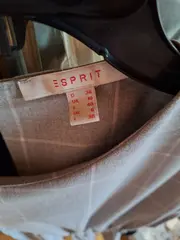 Vorschaubild 4 von Damen Freizeitkleid kariert Grau Gr. 36 S Kurzarm Casual