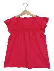 Vorschaubild 1 von Mädchen T-Shirt Pink Gr. 152 Rüschen Strukturmuster