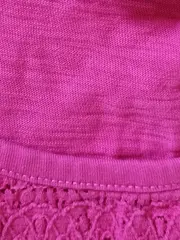 Vorschaubild 3 von Mädchen T-Shirt Pink Gr. 152 Rüschen Strukturmuster