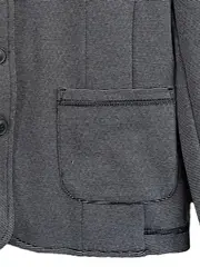 Vorschaubild 4 von Damen Blazer Gr. 40 Grau Gestreift Stretch Business Modern