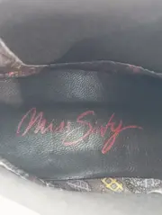 Vorschaubild 3 von Damen Stiefelette Gr. 38 Schwarz Lack Brogue Chelsea Boots