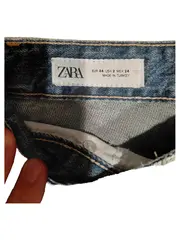 Vorschaubild 4 von Damen Jeans Regular Fit Blau Gr. 34 W26 Baumwolle Casual