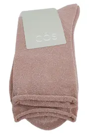 Vorschaubild 1 von Damen Strümpfe Socken Gr. 36 Rosa Glitzer Casual