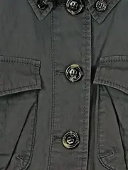 Vorschaubild 3 von Damen Cordjacke Gr. 36/S Grau Casual Jacke