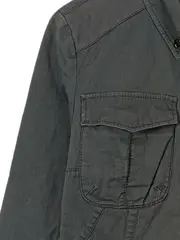 Vorschaubild 4 von Damen Cordjacke Gr. 36/S Grau Casual Jacke