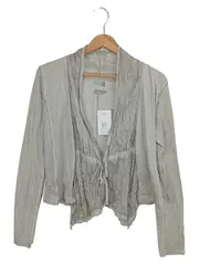 Vorschaubild 1 von Damen Strickjacke Grau Gr. 34/XS Vintage Bohemian Cardigan