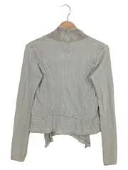 Vorschaubild 2 von Damen Strickjacke Grau Gr. 34/XS Vintage Bohemian Cardigan