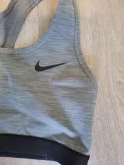 Vorschaubild 2 von Racerback Sport BH Damen Meliert Grau M Logo Print