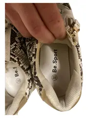 Vorschaubild 2 von Damen Sneaker Low Schlangenmuster Beige Gold Gr. 38 Wedge