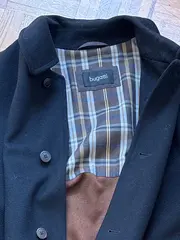 Vorschaubild 2 von Herren Übergangsmantel Gr. 54 Grau Business Wolle