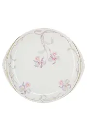 Vorschaubild 1 von Servierteller Donatello Weiß Blumenmuster Elegant Ø 24cm Keramik