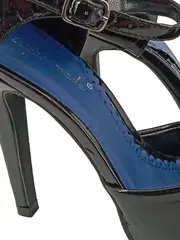 Vorschaubild 3 von Damen Pumps Lackleder Schwarz Gr. 38 High Heels Plateau