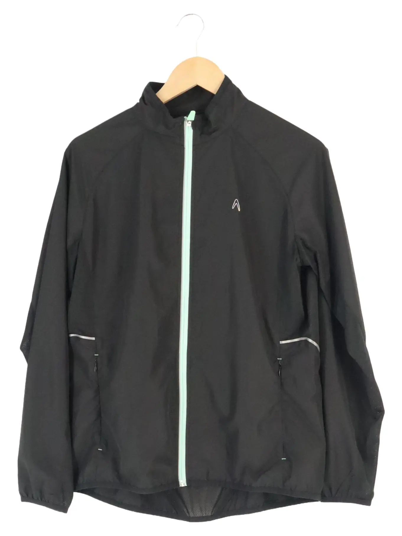 BOOMERANG Damen Trainingsjacke Gr. 40/M Schwarz Sportlich Laufjacke