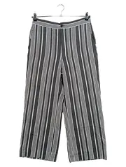 Vorschaubild 1 von Damen Stoffhose Gr. 40 gestreift Casual Mehrfarbig Viskose