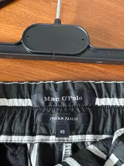 Vorschaubild 3 von Damen Stoffhose Gr. 40 gestreift Casual Mehrfarbig Viskose