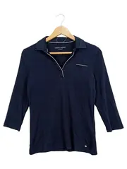 Vorschaubild 1 von Damen Poloshirt 3/4-Arm Gr. 38 Blau Casual