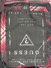 Vorschaubild 3 von Damen Freizeithemd Kariert Rot Gr. 34/XS Langarm Streetwear Vintage