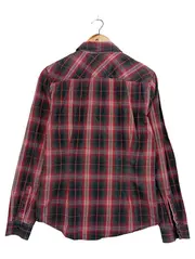 Vorschaubild 2 von Damen Freizeithemd Kariert Rot Gr. 34/XS Langarm Streetwear Vintage