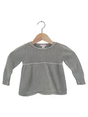 Vorschaubild 1 von Kinder Pullover Gr. 86/92 Grau Casual Baumwolle Strick