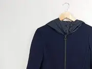Vorschaubild 4 von Damen Steppjacke Mantel Gr. 34/XS Blau mit Kapuze